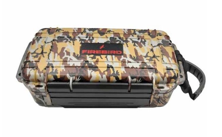 Firebird Firebird Reisehumidor Braun Tarnmuster für 10 Zigarren