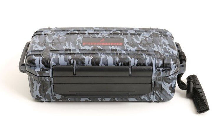 Firebird Firebird Reisehumidor Grau Tarnmuster für 10 Zigarren