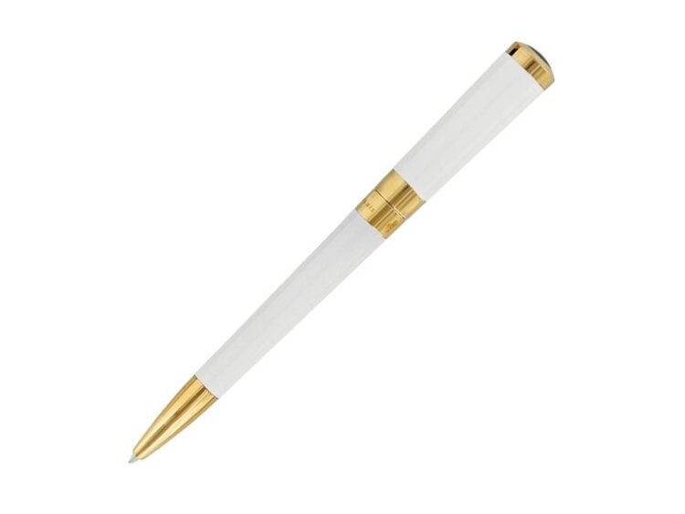 S.T. Dupont  S.T. Dupont Liberté Kugelschreiber Weiss/Gold