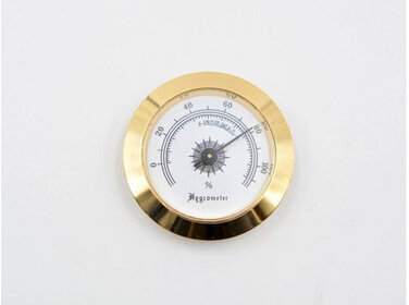 Angelo Hygrometer Einbau Haarhygrometer Gold 50 mm