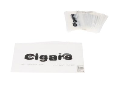 Angelo Zigarrenbeutel Transparent mit Zipverschluss für 4-5 Zigarren