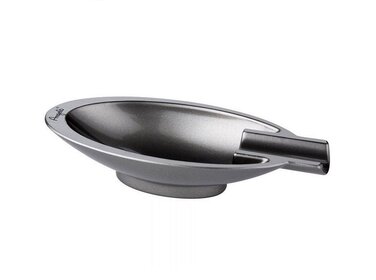 Angelo Aschenbecher Metall oval Grau für 1 Zigarre