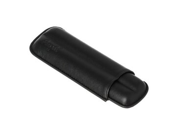 Angelo Etui Kunstleder Schwarz für 2 Zigarren bis Ringmass 50
