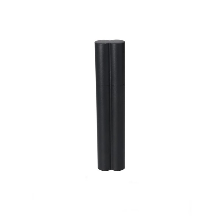 Angelo Zigarrenetui Edelstahl Schwarz matt für 2 Zigarren bis 21 cm Länge und Ringmass 52