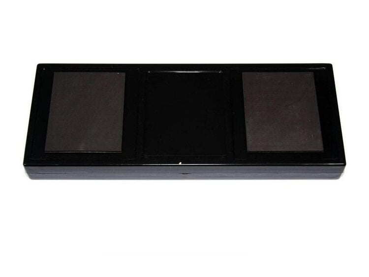 Angelo Humidor-Befeuchter Kristall Acrylpolymer Schwarz mit 2 Haftmagneten 17 × 6,5 cm