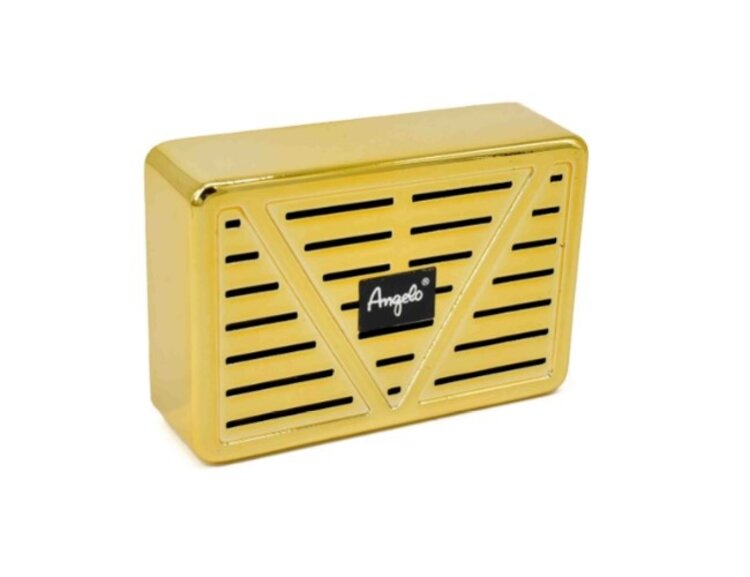 Angelo Humidor-Befeuchter Kristall Acrylpolymer Gold mit Klettbefestigung 7,5 × 5 cm