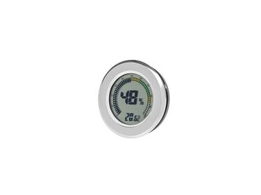 Angelo Hygrometer digital Chrom kalibrierbar mit Magnet 65 mm