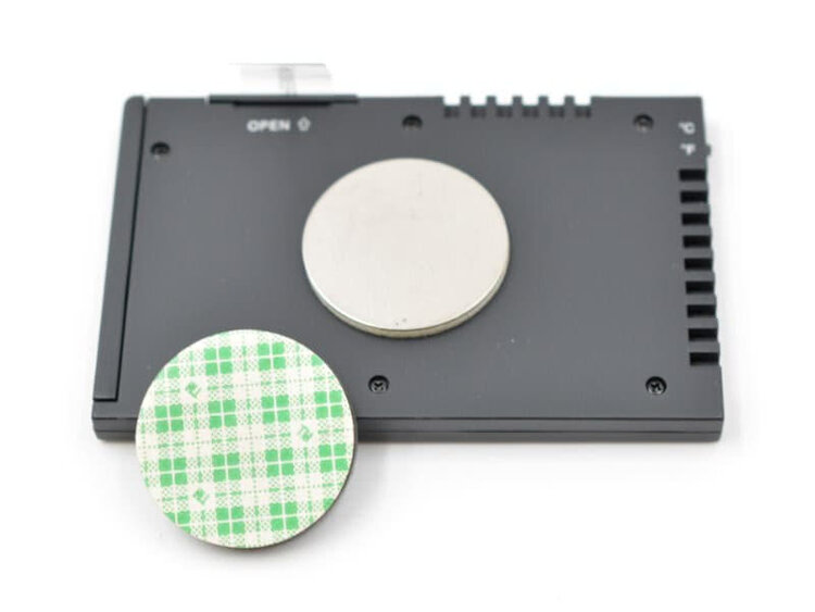 Angelo Humidor-Hygrometer digital mit grossem Display, Min/Max-Speicher und Temperaturanzeige