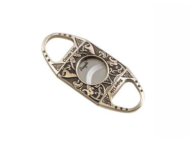 Angelo Zigarrenschneider Doppelklinge Metall Antik-Muster 23,4 mm