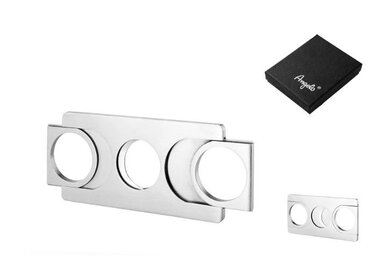Angelo Zigarrenschneider Doppelklinge eckig Chrom 22 mm