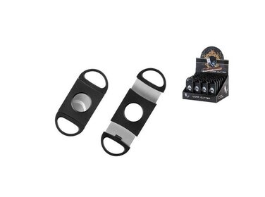 Angelo Zigarrenschneider Doppelklinge Kunststoff Schwarz 22 mm