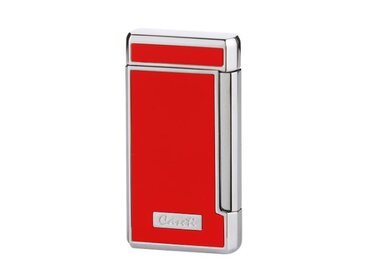 Caseti Feuerzeug 2-fach Jet Rot-Chrom