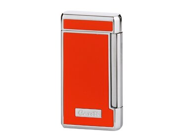 Caseti Feuerzeug 2-fach Jet Orange-Chrom
