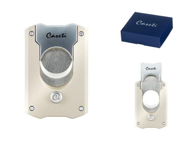 Caseti Zigarrencutter Guillotine Doppelklinge aus Edelstahl Titan-Chrom für Ringmass 53