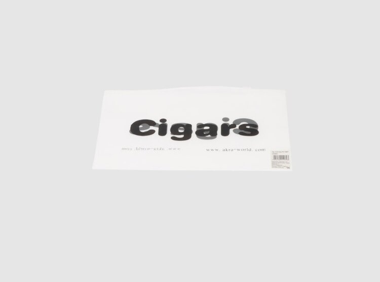 Angelo Zigarren-Frischhaltebeutel «Cigars» transparent mit Zipverschluss für 4-5 Zigarren