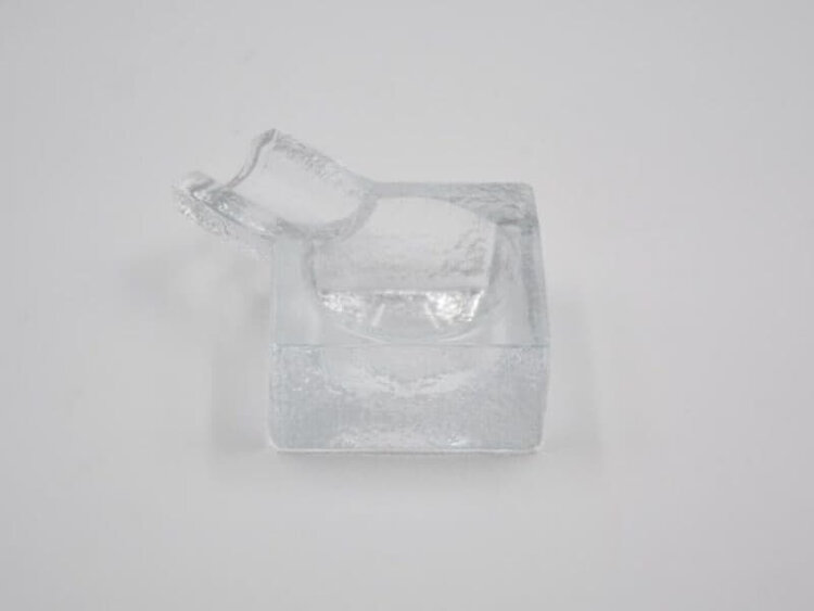 Angelo Zigarrenaschenbecher Glas quadratisch kompakt für 1 Zigarre