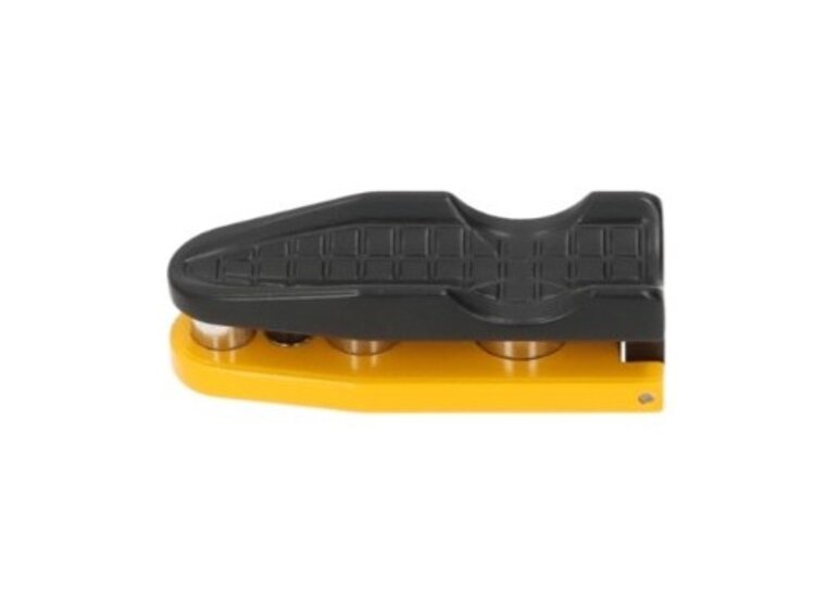 Angelo Zigarrenbohrer 3-in-1 Metall Schwarz-Gelb mit 7, 9 und 11 mm und ausklappbarer Ablage