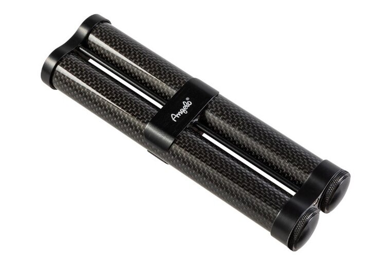 Angelo Zigarrenetui Carbon Schwarz für 2 Zigarren bis 19,5 cm und Ringmass 60