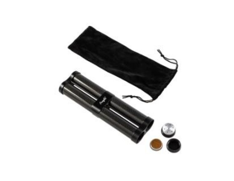 Angelo Zigarrenetui Carbon Schwarz für 3 Zigarren bis 19,5 cm und Ringmass 60