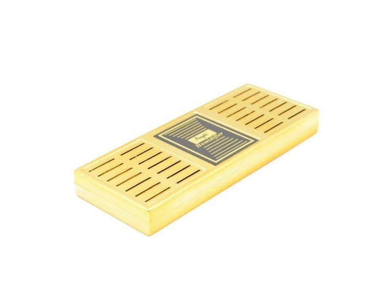 Angelo Humidor-Befeuchter Kristall Acrylpolymer Gold mit 2 Haftmagneten 17 × 6 cm