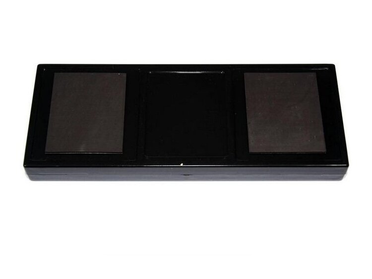Angelo Humidor-Befeuchter Kristall Acrylpolymer Schwarz mit 2 Haftmagneten 17 × 6,5 cm