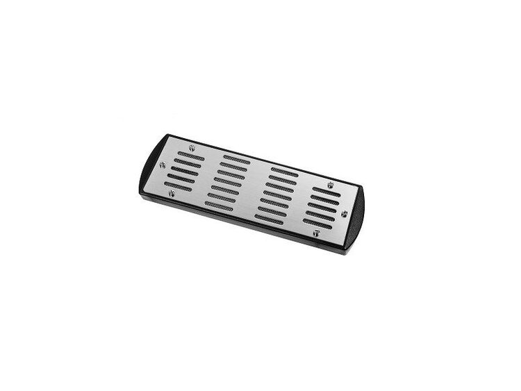 Angelo Humidor-Befeuchter Kristall Acrylpolymer mit Chromdeckel und Magneten 17,3 × 5,7 cm