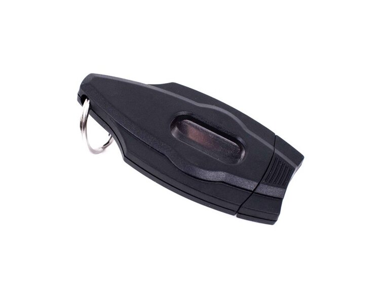 Angelo Zigarrenschneider V-Cut Schwarz mit Schlüsselanhänger und Edelstahlklinge 22 mm