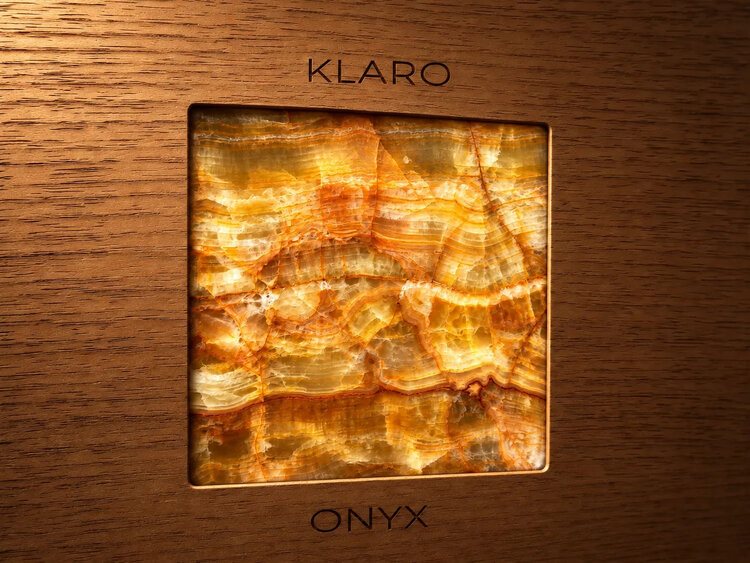 Klaro Humidor Onyx Klavierlack mit LED und App für bis zu 100 Zigarren