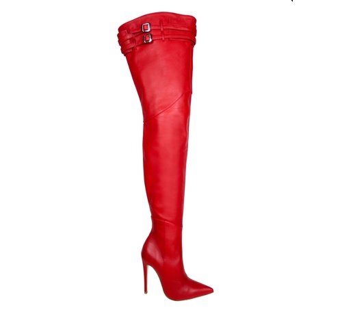 CQ for Sanctum Extra high Italian thigh boots with belts