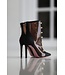 Designer transparent ankle boots python