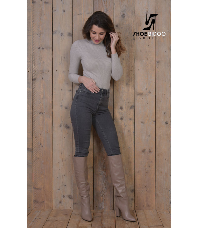 Olga in Italian leather knee boots