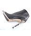High Italian ankle boots VESTA with python stiletto heels in real leather