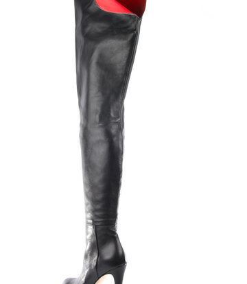 Sanctum  High Italian crotch boots ISIS with platform heels in real leather