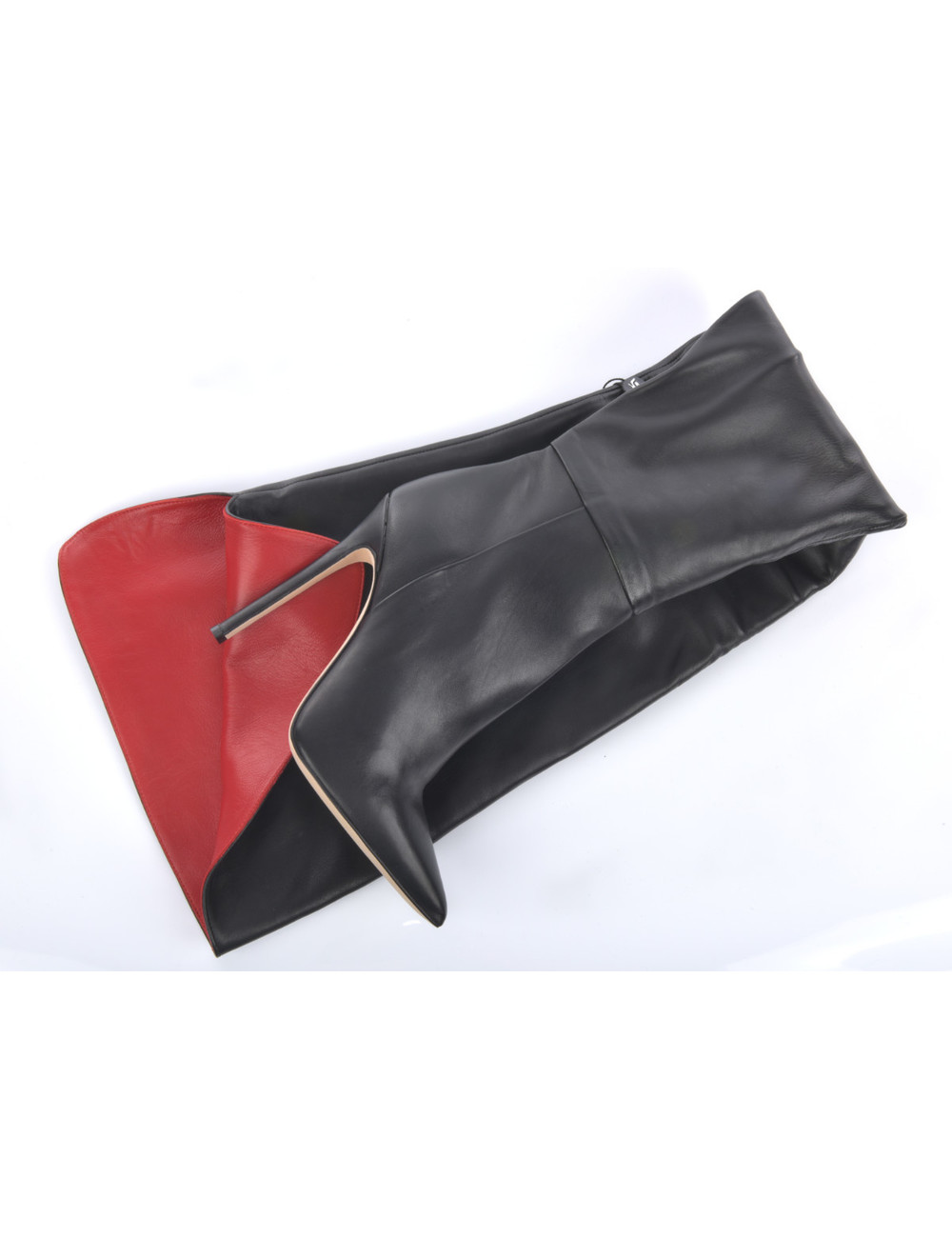 Sanctum  Custom made high Italian crotch boots VESTA with stiletto heels in genuine leather