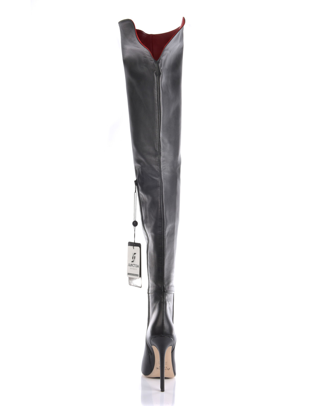 latex crotch boots