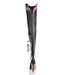 Custom made high Italian crotch boots VESTA with stiletto heels