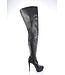 MTO - Colour choice - High Italian crotch boots ISIS with platform heels in real leather