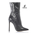 CUSTOM High Italian THIGH boots VESTA with stiletto heels in genuine leather