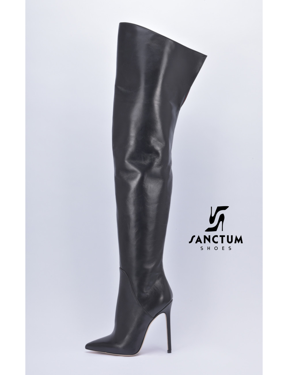 Sanctum  CUSTOM High Italian THIGH boots VESTA with stiletto heels in genuine leather