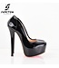 Yarose lak zwarte pumps -outlet