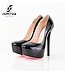 Yarose lak zwarte pumps -outlet