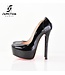 Yarose lak zwarte pumps -outlet