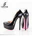 Yarose lak zwarte pumps -outlet