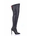 CUSTOM High Italian THIGH boots VESTA-10 with stiletto heels in genuine leather