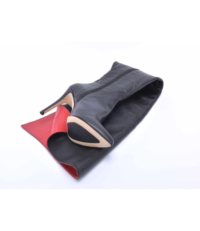 CUSTOM High Italian THIGH boots VESTA-10 with stiletto heels in genuine leather