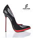 Sanctum  PHOEBE - EXTREME BLACK RED SHINY PUMPS