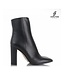 Italian ankle boots with block heels made of genuine calf leather