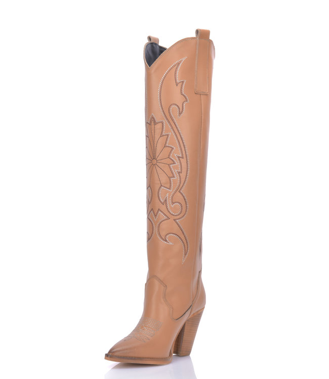 Brown leather Cardinale cowboy boots
