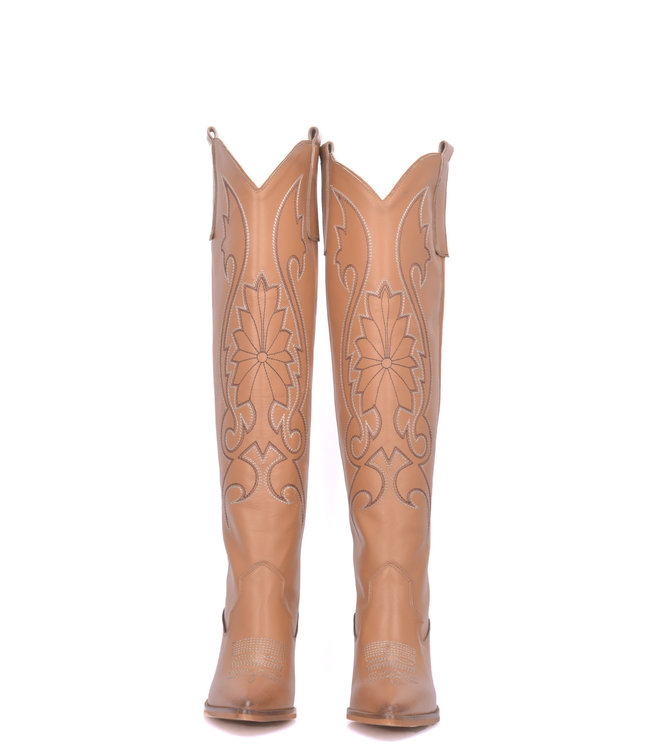 Brown leather Cardinale cowboy boots