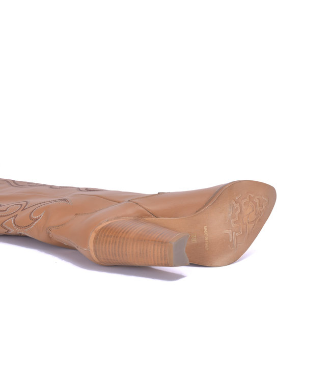 Brown leather Cardinale cowboy boots